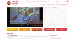Desktop Screenshot of lycee-prieur.fr